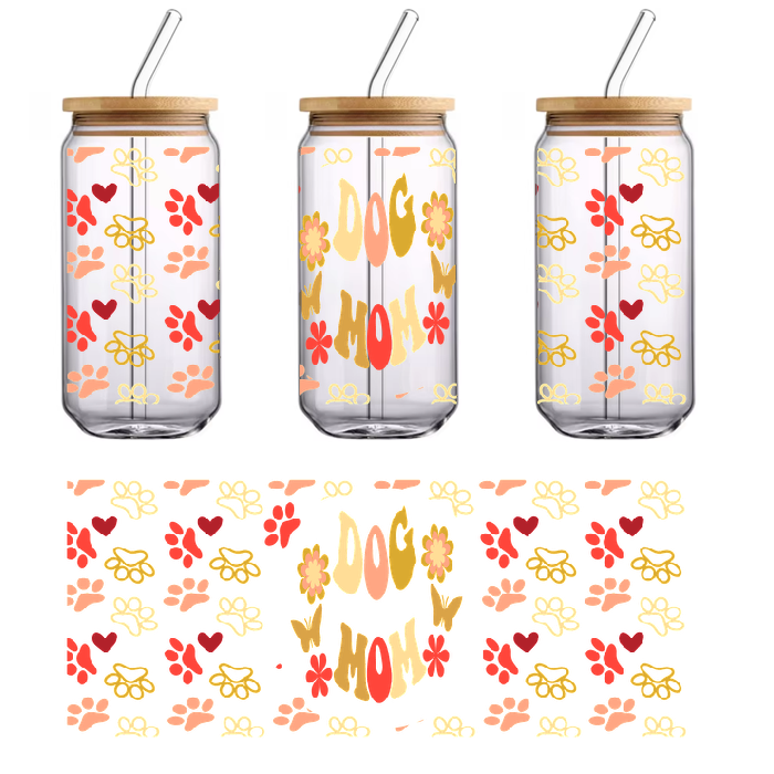 Green, Red and Yellow patchwork Blanket Doggy.UV Transfers