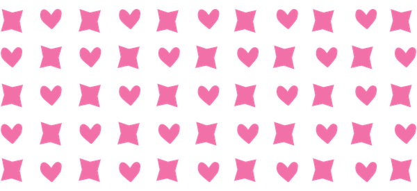 A playful pattern featuring alternating pink hearts and pillow shapes, perfectly designed for a fun and cheerful aesthetic.UV Transfers dtf prints