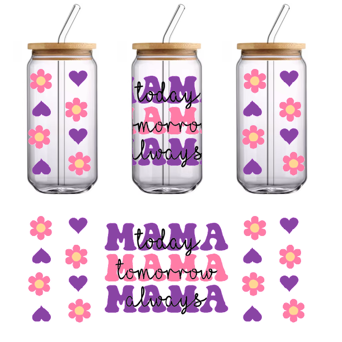 A Mother's Day shirt with cute graphics about love.UV Transfers