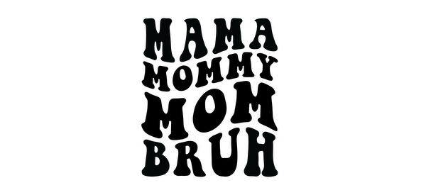 A playful and stylish design featuring the word "Mama" in an artistic font, perfect for celebrating motherhood.UV Transfers heat press transfers