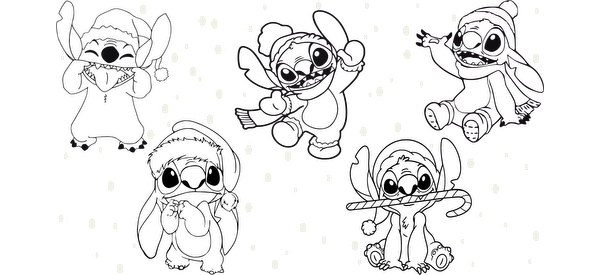 A festive illustration featuring cheerful animated characters in winter attire, joyfully playing in falling snowflakes.UV Transfersdtf regular iron