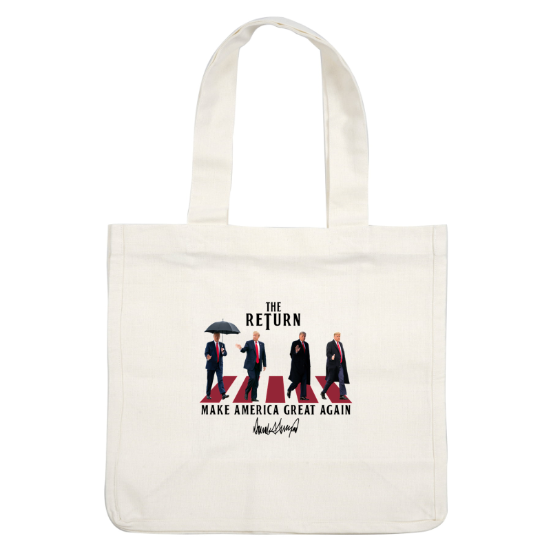 A playful depiction of a man in various poses, sporting a suit and red tie, with one holding an umbrella. heat press transfers