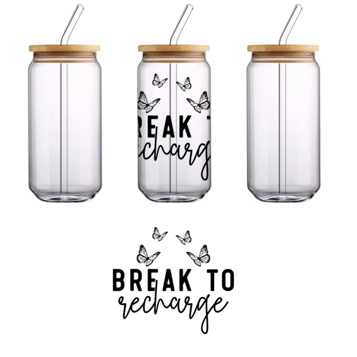 A shimmery blue sweater.UV Transfers