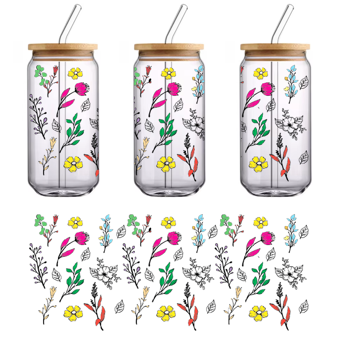 A variety of forest plants are arranged in a creative manner.UV Transfers