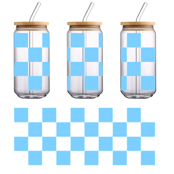 It is made of a toy specifically velvet green and light blueCheckered carpet.UV Transfers