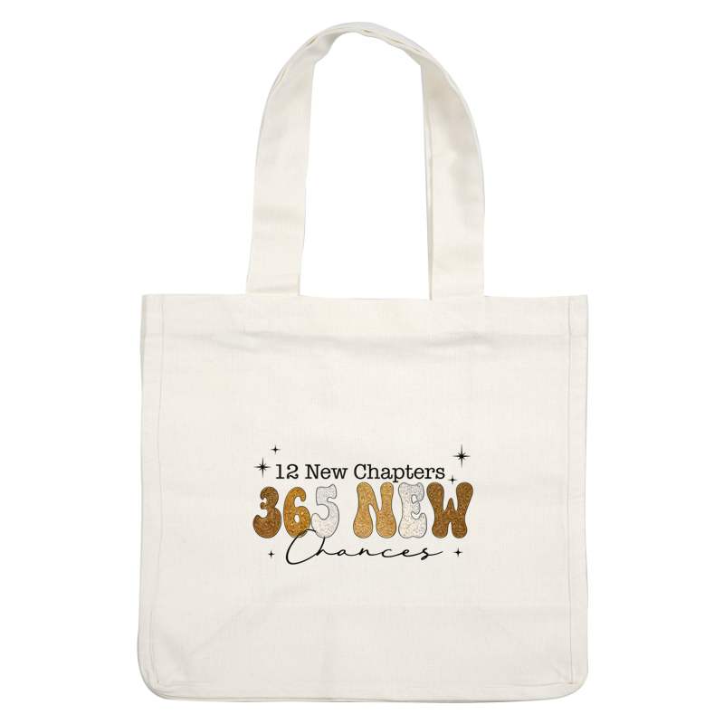 "Embrace the journey with '365 New Chapters' journal, featuring inspiring text and a whimsical design for daily reflections."DTF Transfers heat press transfers