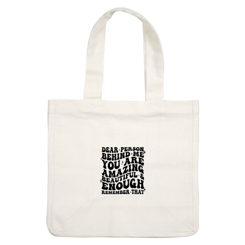 A positive affirmation design featuring uplifting text that reminds the viewer of their worth and beauty.dtf regular iron