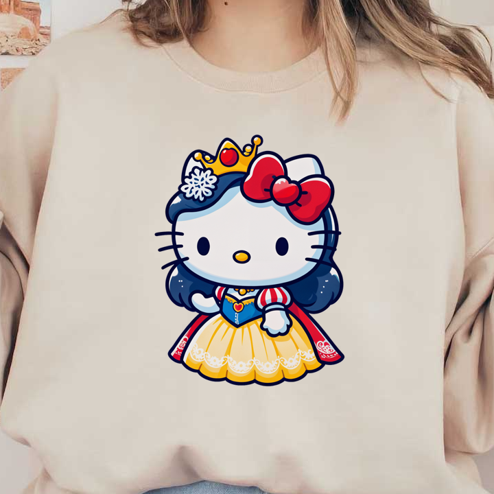 Hello Kitty DTF Transfers as Snow White Crown & Bow