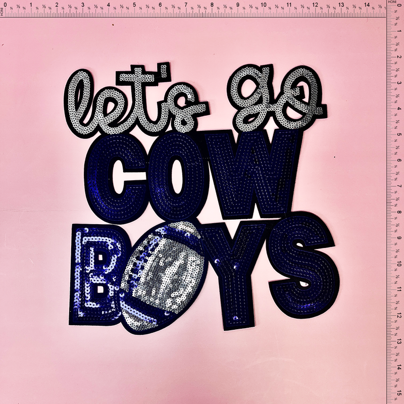 Cow boys Patch Emblem Embroidered Cloth Stickers Christmas DIY Iron Clothing Patches