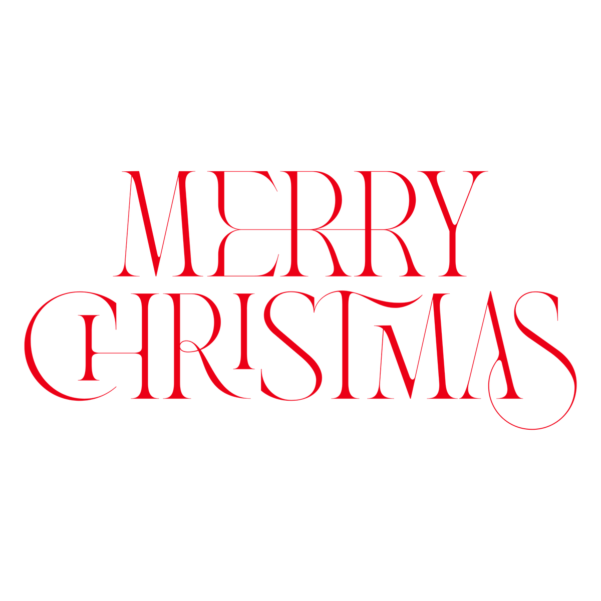 Christmas lettering DTF transfer design XMAS1467-20. Physical transfer only.