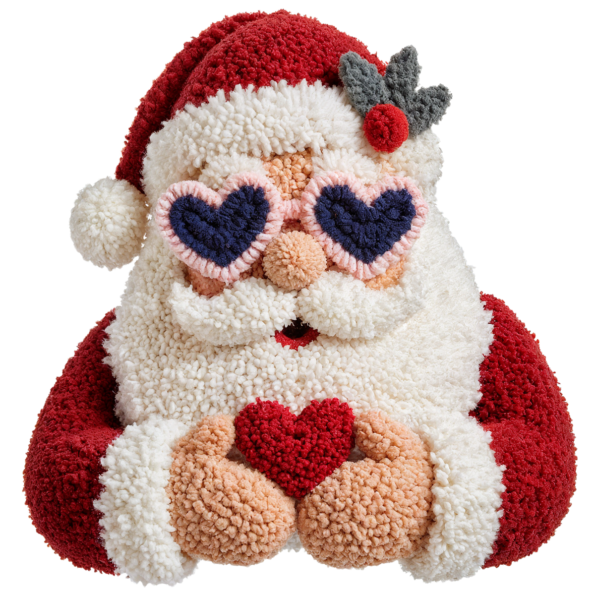 Crochet-look Santa Christmas DTF transfer, pattern XMAS1502-20