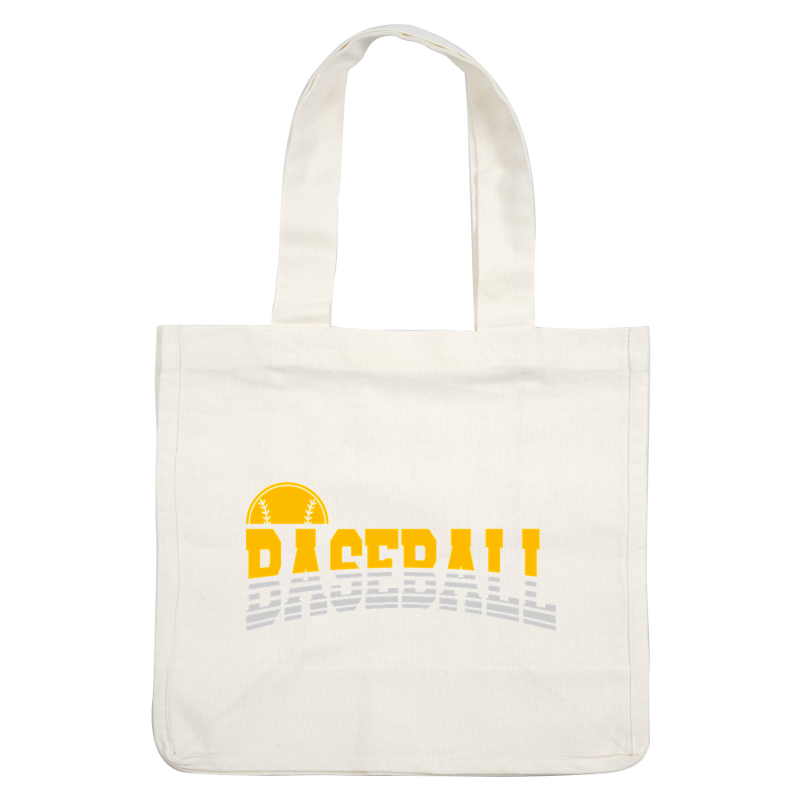 A vibrant "BASEBALL" graphic featuring bold letters and a playful baseball illustration above, perfect for sports enthusiasts.DTF Transfersdtf regular iron