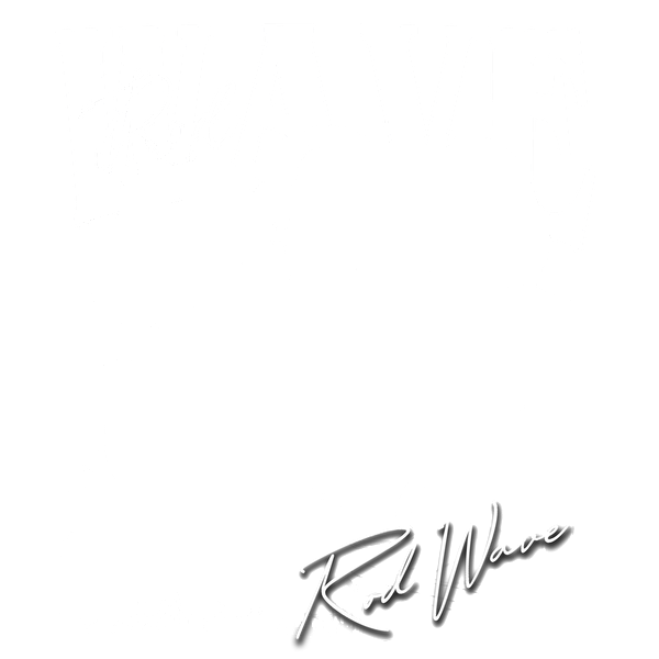 Prominent graphic featuring the title "Rod Wave" and "The Wave," showcasing artistic style with bold text and signature elements.DTF Transfers dtf transfers