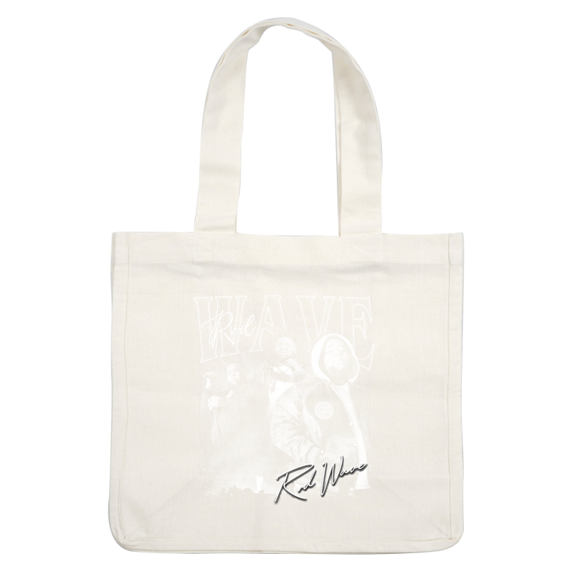 Prominent graphic featuring the title "Rod Wave" and "The Wave," showcasing artistic style with bold text and signature elements.DTF Transfers dtf transfers