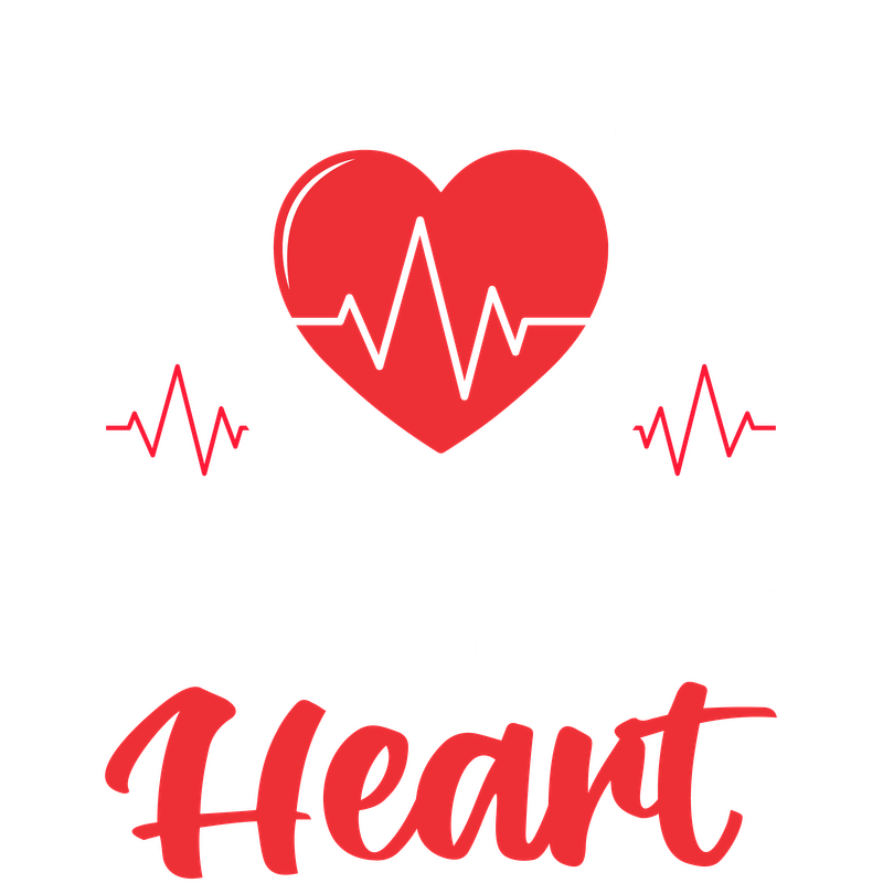 Celebrate the spirit of nursing with this vibrant design featuring a heart and hands, proclaiming "Nursing is a work of heart."DTF Transfers