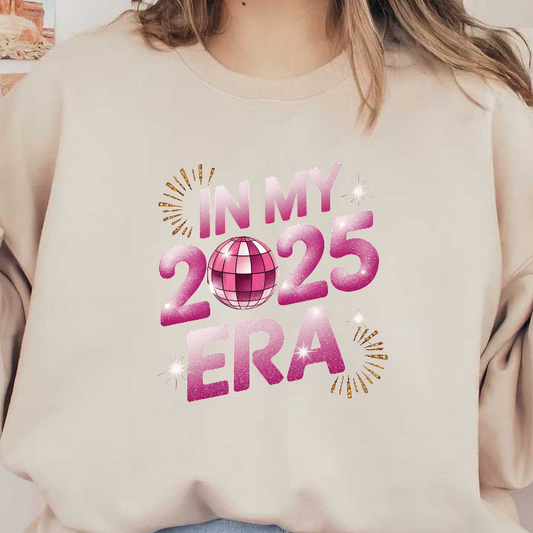 Celebrate the excitement of turning 25 with this stylish, glittery design featuring a disco ball and lively text!DTF Transfers