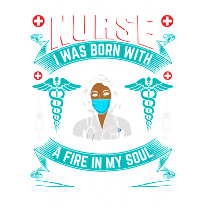 Celebrate the nursing profession with this vibrant graphic that showcases a dedicated nurse with heartfelt words highlighting their passion and commitment.DTF Transfers