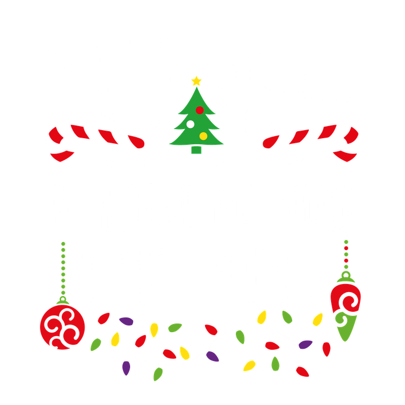 Cheerful holiday design featuring the phrase "Most Likely to Trade Brother for Gifts," decorated with festive elements like candy canes and lights.DTF Transfers dtf transfersdtf regular iron