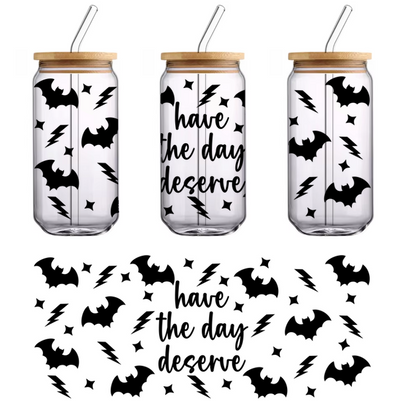 A sleek, minimalist black cat silhouette, perfect for feline lovers and modern decor.UV Transfers dtf prints