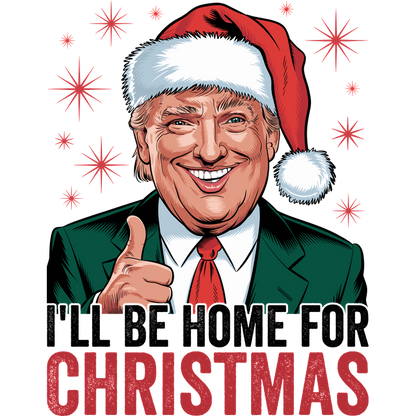 A festive illustration featuring a thumbs-up gesture, complete with a Santa hat, set against a playful holiday backdrop.DTF Transfersdtf regular iron dtf prints