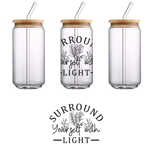 A ring features a bottsheet emerald stone.UV Transfers