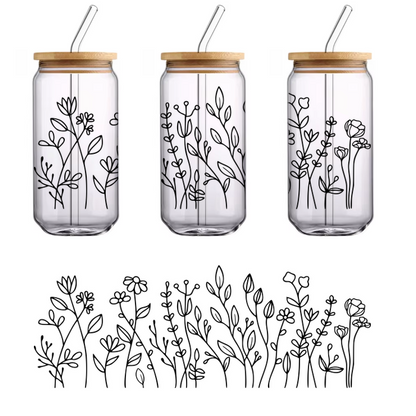 Una silueta negra simple y elegante de una persona practicando yoga en una pose tranquila, promoviendo la atención plena y la relajación. Transferencias UV