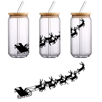 Una silueta estilizada de una persona sentada y pensando, perfecta para representar la introspección o la creatividad. Transferencias UV