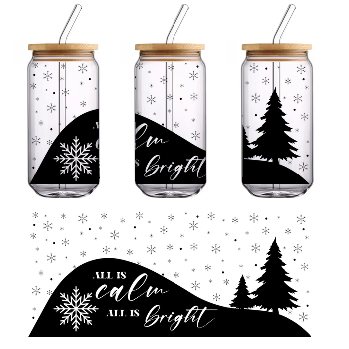 Una ilustración abstracta elegante y moderna que presenta formas geométricas entrelazadas en un diseño negro audaz. Transferencias UV