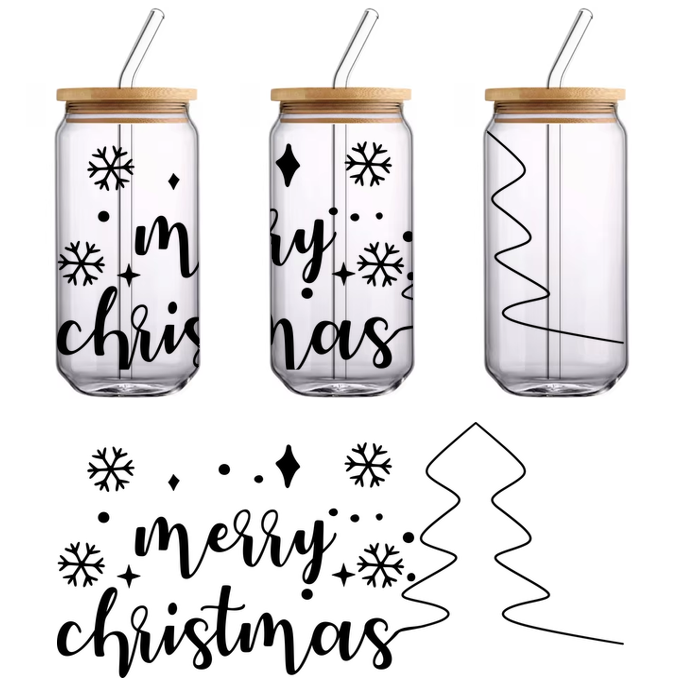 A minimalist black cat silhouette, featuring elegant lines and a sleek design that captures the feline grace and charm.UV Transfers dtf transfers