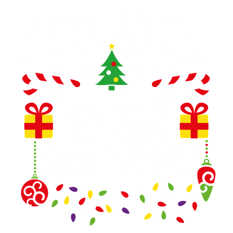 A festive design with the playful phrase "Most Likely to Eat Santa's Cookies," surrounded by Christmas elements like candy canes, gifts, and lights.DTF Transfers dtf transfers heat press transfers