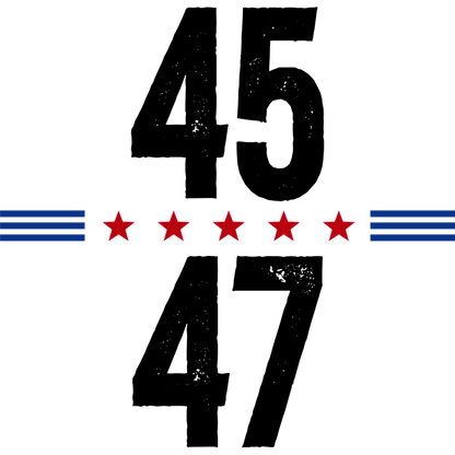 A vibrant design featuring five red stars and two blue stripes, reminiscent of a flag or emblem.DTF Transfers dtf prints