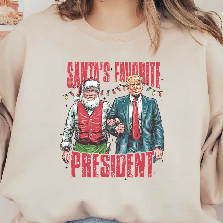 Humorous Santa & President DTF Transfer Print | MakeDTF