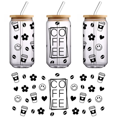 Una silueta negra simple de un árbol con un tronco y ramas distintivos, perfecta para un diseño de temática natural. Transferencias UV