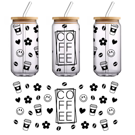 Una silueta negra simple de un árbol con un tronco y ramas distintivos, perfecta para un diseño de temática natural. Transferencias UV