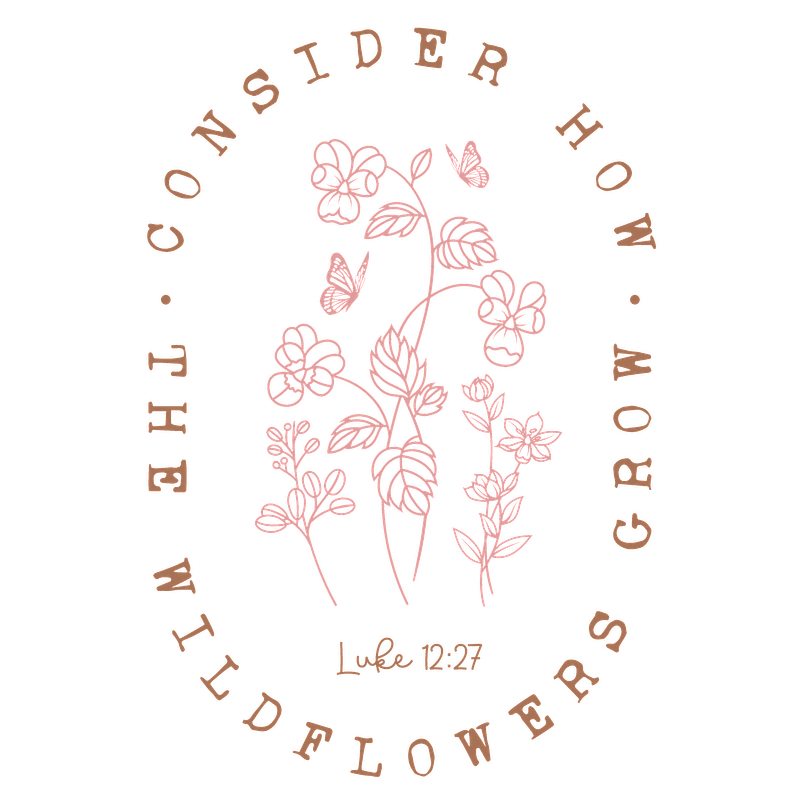 "Beautiful floral design featuring a motivational quote about wildflowers, perfect for adding a touch of inspiration to any space."DTF Transfers