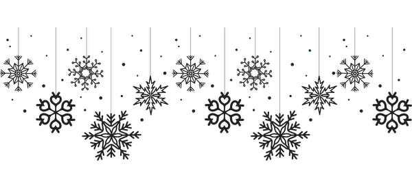 A festive design featuring intricate hanging snowflakes against a contrasting background, perfect for winter decor or holiday celebrations.UV Transfers dtf prints