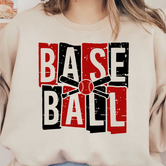 A bold red logo featuring the letters "B", "S", "A", and "L" arranged creatively around a baseball element.DTF Transfers heat press transfers