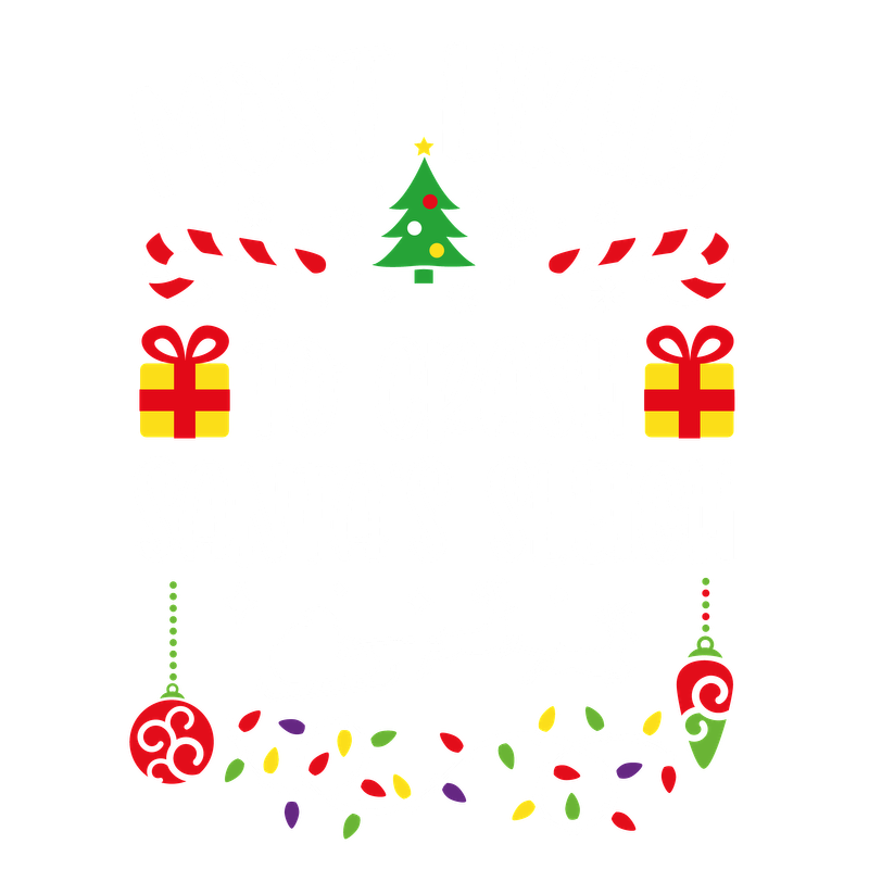 Festive design featuring the playful phrase "Most Likely to Crash Santa's Sleigh," adorned with Christmas icons like gifts, candy canes, and snowflakes.DTF Transfersdtf regular iron heat press transfers