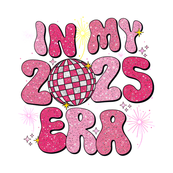 Celebre su estilo con este gráfico vibrante "In My 20s Era", que incluye letras brillantes y un diseño de bola de discoteca. Transferencias DTF