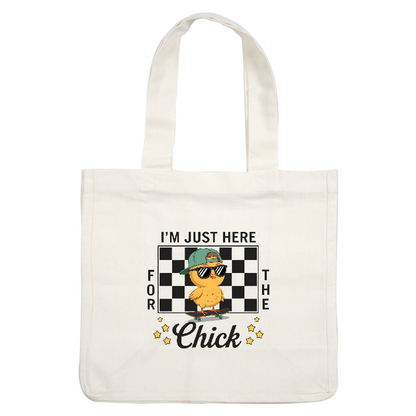 This playful illustration features a cool chick on a skateboard, sporting sunglasses and a hat, with a fun checkered background.DTF Transfers