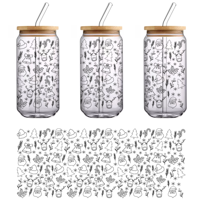 Una silueta de gato negro simple y elegante, perfecta para Halloween o decoraciones con temática de gatos. Transferencias UV