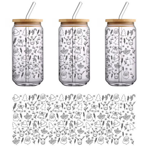 A simple and elegant black cat silhouette, perfect for Halloween or cat-themed decorations.UV Transfers dtf transfers