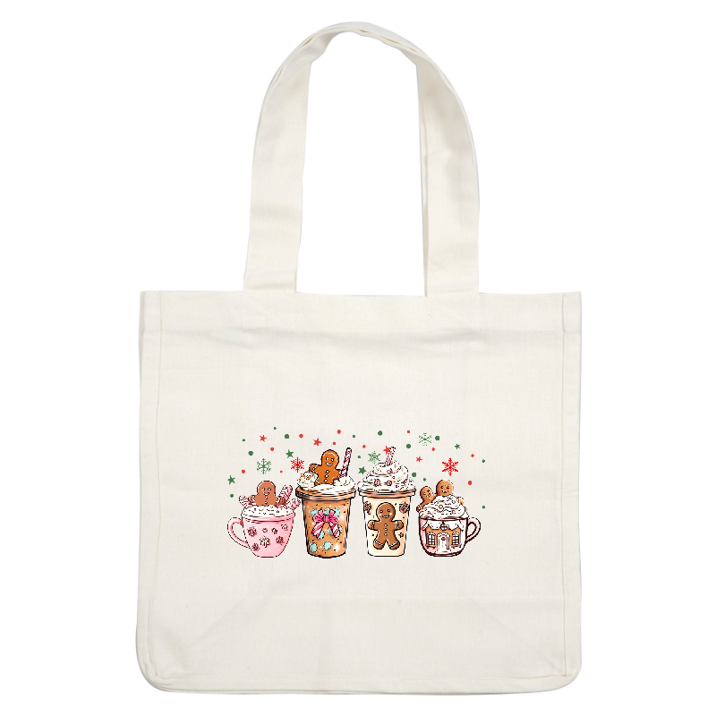 Deliciously festive gingerbread-inspired drinks, perfect for cozy holiday celebrations!DTF Transfers