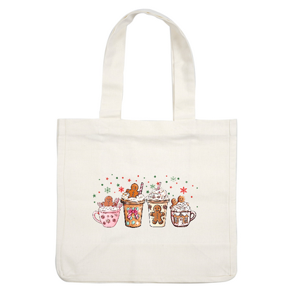 Deliciously festive gingerbread-inspired drinks, perfect for cozy holiday celebrations!DTF Transfers