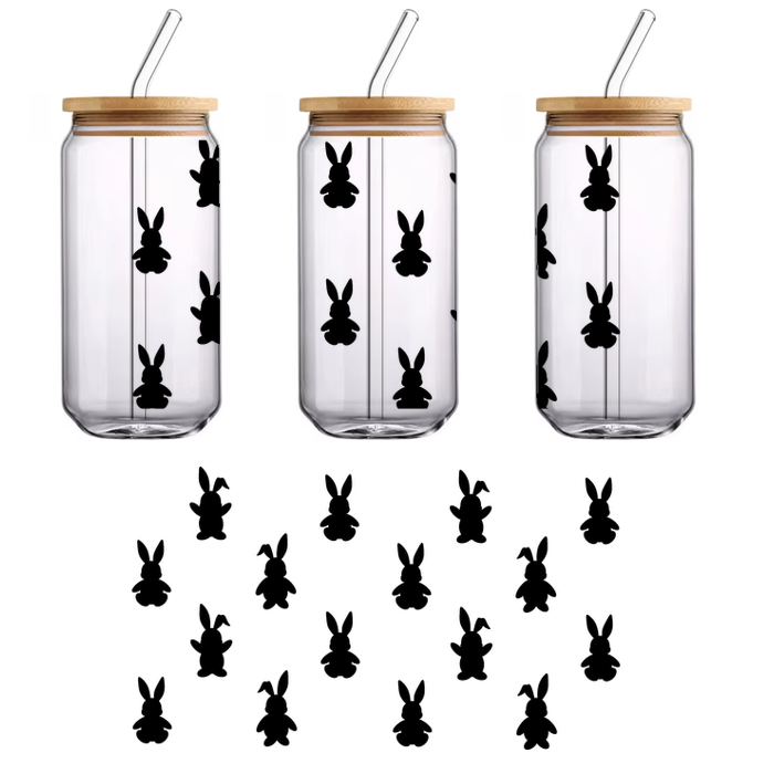 Una elegante silueta negra de una bicicleta, que muestra sus líneas elegantes y su diseño minimalista. Transferencias UV