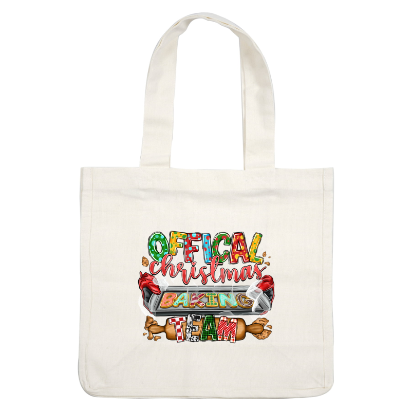 Celebrate the festive spirit with this colorful "Official Christmas Baking Team" design, perfect for holiday baking enthusiasts!DTF Transfers dtf transfers dtf transfers