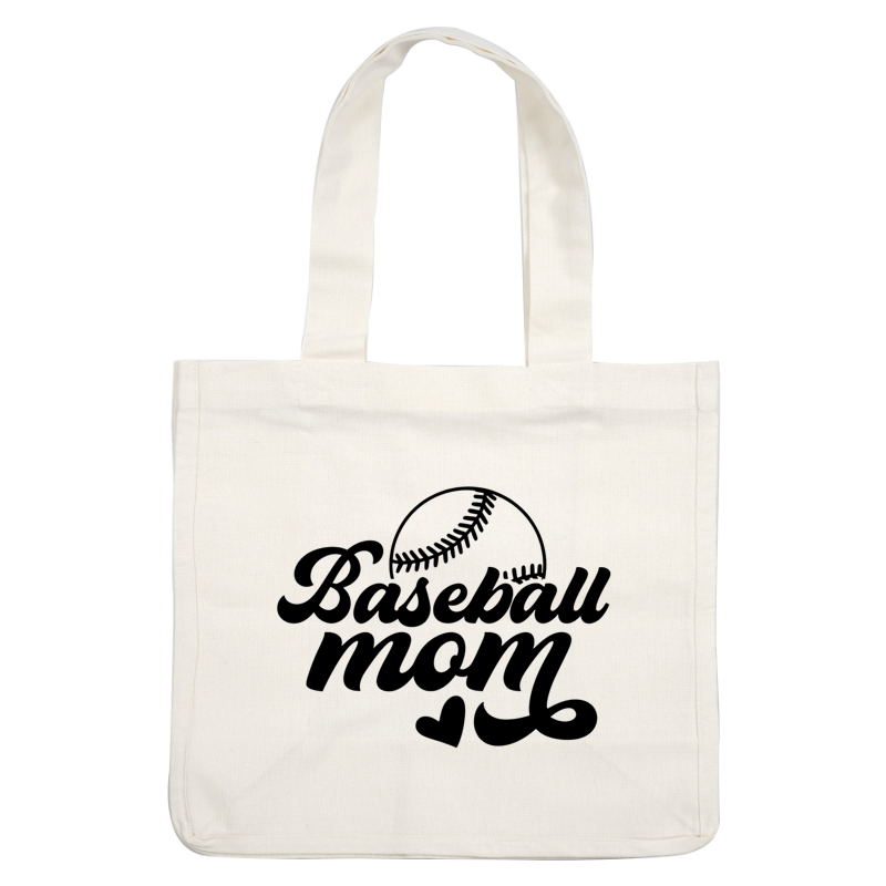 Celebrate your love for the game with this stylish "Baseball Mom" design, featuring a playful script and a baseball graphic.DTF Transfers dtf prints