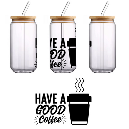 Una silueta de gato negro elegante y minimalista, perfecta para agregar un toque moderno a cualquier diseño o decoración. Transferencias UV