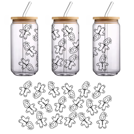 Ilustración detallada de una estructura molecular que presenta puntos blancos conectados que representan átomos y líneas que indican enlaces moleculares. Transferencias UV