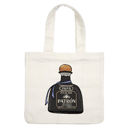 Celebrate Father's Day with this stylish bottle of Patrón tequila, featuring heartfelt messages and distinguished design elements.DTF Transfers